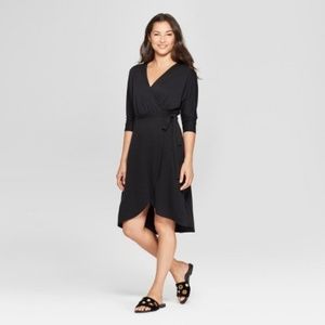 Women's Knit Wrap Midi Dress - A New Day™
